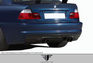 2001-2006 BMW M3 E46 2DR Carbon AF-1 Rear Diffuser ( CFP ) – 1 Piece (Overstock)