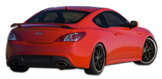 2010-2016 Hyundai Genesis Coupe 2DR Polyurethane K-Design Rear Add On Bumper Extensions - 1 Piece (Overstock)
