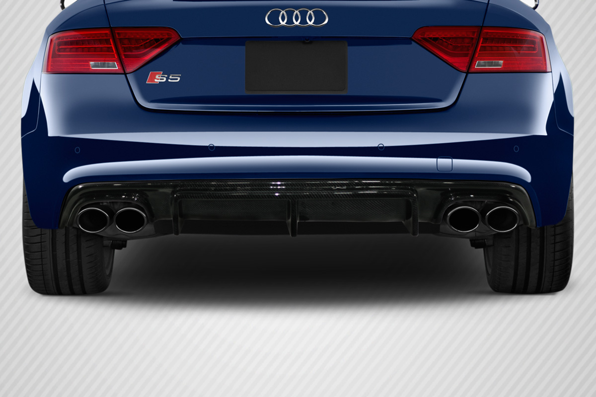 12 16 Audi S5 B8 Carbon Creations Sm G Rear Diffuser 1 Piece