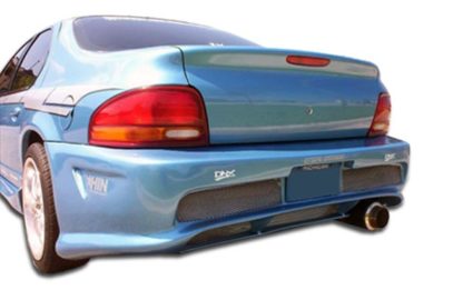 1995-2000 Dodge Stratus Chrysler Cirrus Plymouth Breeze Duraflex Kombat Rear Bumper Cover - 1 Piece (Overstock)