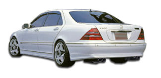 2000-2002 Mercedes S Class W220 Duraflex BR-S Rear Lip Under Spoiler Air Dam - 1 Piece (Overstock)