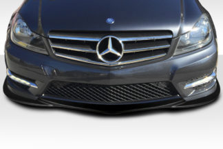 2012-2014 Mercedes C Class W204 Duraflex L Sport Front Lip Spoiler - 1 Piece (AMG Sports Bumper only)