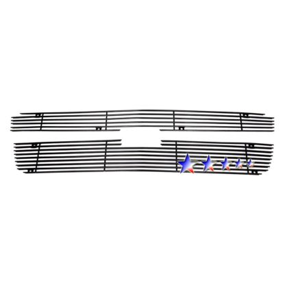 Black - Horizontal Billet Grille - 2001-2006 Chevy Avalanche  With Body Cladding