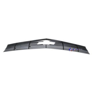 Black - Horizontal Billet Grille - 2010-2013 Chevy Camaro LT Long and With Logo Show/2010-2013 Chevy Camaro LS Long and With Logo Show/2010-2013 Chevy Camaro RS Long and With Logo Show/2010-2013 Chevy Camaro SS Long and With Logo Show