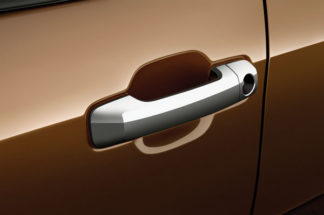 ABS Chrome Door Handle Cover 2-Door 1-Keyhole 2007 - 2016 Toyota Tundra-Regular-Cab