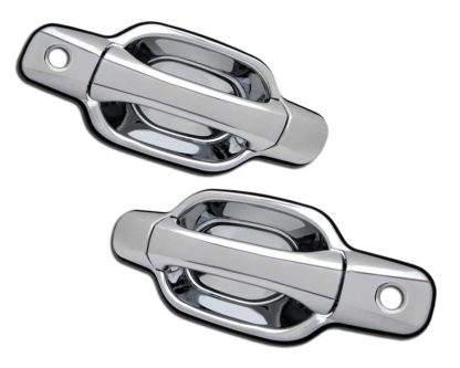 ABS Chrome Replacement Door Handle 2-Door 2-Keyhole 2004 - 2012 Chevy Colorado