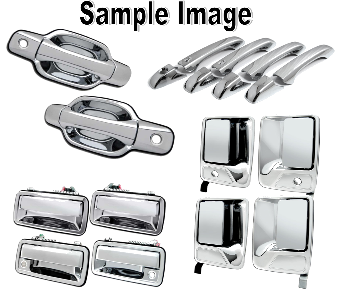 FOR 2016 2017 TOYOTA TACOMA 4 Chrome Door Handle Covers WithOUT Smart Keyholes
