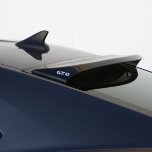 GT Styling Rear Window Deflector; Solarwing II (R); Smoke; Plastic; 2010-2015 Chevy Camaro