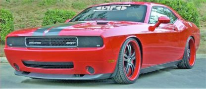 GT Styling Driving/ Fog Light Cover; Direct-Fit; Smoke; Plastic; Solid; Set of 2; 2008-2014 Dodge Challenger