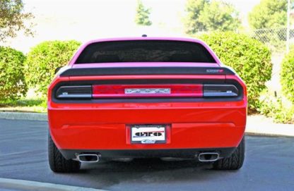 GT Styling Tail Light Cover; Blackouts; Solid; Smoke; Plastic; Set Of 2; 2008-2014 Dodge Challenger