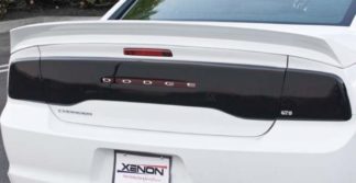 GT Styling Tail Light Cover; Blackouts; Solid; Smoke; Plastic; Set Of 2; 2011-2014 Dodge Charger