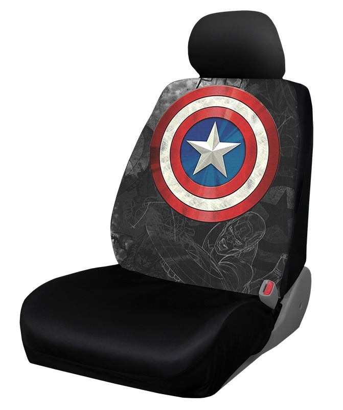 Marvel Captain America Low Back Seat Cover For Seats with