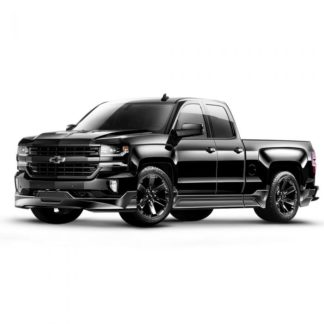 Air Design Silverado Street Series 2016-2018 Ground Effects Kit Double Cab Std. Box (Rounded Tips)  - Glossy Black Gba