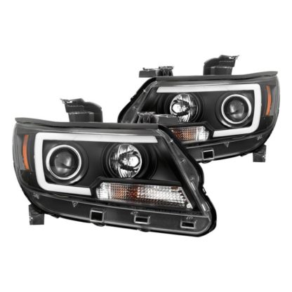 Chevy Colorado 15-19 Projector Headlights - Light Bar LED - Black