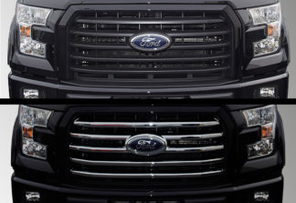 2015-2017 Ford F-150  XLT 4PC Chrome Overlay Grille
