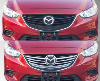 2014-2015 Mazda 6 SEDAN  Not Grand Touring 2PC Chrome Overlay Grille