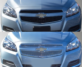 2013-2013 Chevrolet Malibu LS/1LT/2LT/ECO/LTZ/TURBO  2PC Chrome MESH Overlay Grille