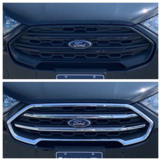 2018-2020 Ford EcoSport  3PC Chrome  Overlay Grille