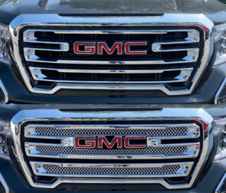 2019-2020 GMC Sierra 1500  Only Fits AT4 and SLT 2PC Chrome  Overlay Grille