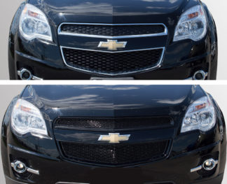 2010-2015 Chevrolet Equinox  L/LS/LT/LTZ 2PC Gloss Black Overlay Grille