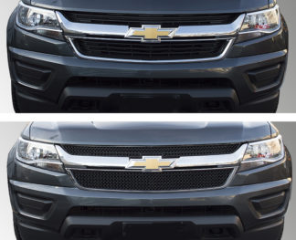 2015-2020 Chevrolet Colorado  2PC Gloss Black  Overlay Grille