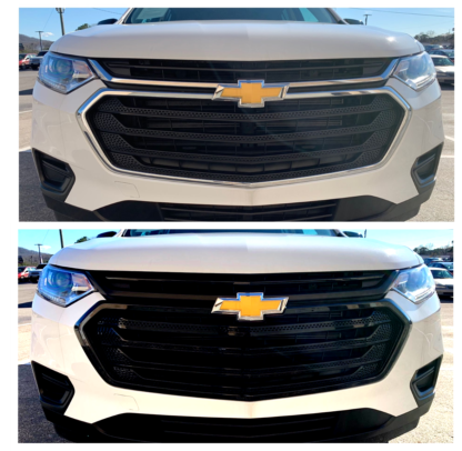 Black Overlay Grille Chevy Traverse GR1Performance