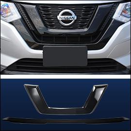 Nissan Rogue Black Overlay Grille ABS6491BLK