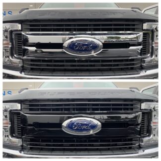 Black Overlay Grille | 17-19 Ford F-250 Super Duty