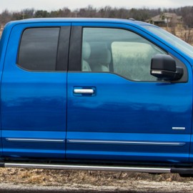 FORD F-150   SUPER CAB PAINTED BODY MOLDING w/CHROMELINE