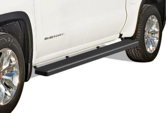 iStep Wheel To Wheel 6 Inch Running Boards | 2019-2020 Chevy Silverado 1500 Crew Cab/2019-2020 GMC Sierra 1500 Crew Cab/2020 Chevy Silverado 2500/3500 Crew Cab/2020 GMC Sierra 2500/3500 Crew Cab| Incl. Diesel models with DEF tanks|Excl. 2019 Silverado 1500 LD & 2019 Sierra 1500 Limited 5.5 ft Bed (Black) - Pair