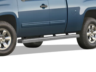 iStep Wheel To Wheel 6 Inch Running Boards | 2007-2018 Chevy/GMC Silverado/Sierra 1500 Extended Cab/Double Cab 6.5 ft Bed (Incl. 2019 Silverado 1500 LD & 2019 Sierra 1500 Limited) 2007-2019 Chevy/GMC Silverado/Sierra 2500 HD/3500 HD Extended Cab/Double Cab 6.5ft Bed (Incl. Diesel models with DEF tanks)|Not For 07 Classic Model (Hairline) – Pair