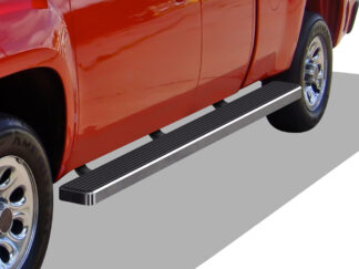 iStep Wheel To Wheel 6 Inch Running Boards | 2007-2018 Chevy/GMC Silverado/Sierra 1500 Extended Cab/ Double Cab 5.6 ft Bed (Incl. 2019 Silverado 1500 LD & 2019 Sierra 1500 Limited)  2007-2019 Chevy/GMC Silverado/Sierra 2500 HD/3500 HD Extended Cab/ Double Cab 5.6 ft Bed (Incl. Diesel models with DEF tanks)|Not For 07 Classic Model (Hairline) – Pair