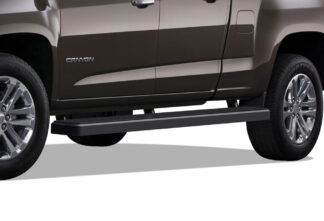 iStep Wheel To Wheel 6 Inch Running Boards | 2015-2020 Chevy Colorado Crew Cab 2015-2020 GMC Canyon Crew Cab 6 ft Bed (Black) – Pair