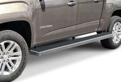 iStep Wheel To Wheel 6 Inch Running Boards | 2015-2020 Chevy Colorado Crew Cab 2015-2020 GMC Canyon Crew Cab 5 ft Bed (Hairline) - Pair