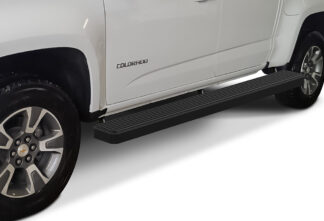 iStep Wheel To Wheel 6 Inch Running Boards | 2015-2020 Chevy Colorado Crew Cab 2015-2020 GMC Canyon Crew Cab 5 ft Bed (Black) – Pair