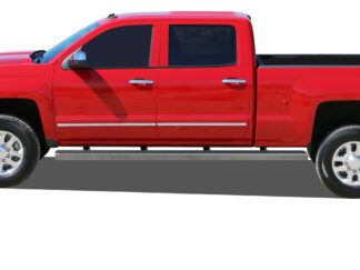 iStep Wheel To Wheel 6 Inch Running Boards | 2007-2018 Chevy/GMC Silverado/Sierra 1500 Crew Cab 6.5 ft Bed (Incl. 2019 Silverado 1500 LD & 2019 Sierra 1500 Limited ) 2007-2019 Chevy/GMC Silverado/Sierra 2500 HD/3500 HD Crew Cab 6.5 ft Bed (Incl. Diesel Models With DEF Tanks) Not For 07 Classic Model|6.5 ft Bed (Hairline) – Pair