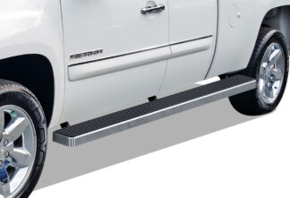 iStep Wheel To Wheel 6 Inch Running Boards | 1999-2013 Chevy Silverado/ GMC Sierra 1500/2500 Extended Cab 6.5 ft Bed 2001-2014 Chevy Silverado/ GMC Sierra 2500HD/3500 Extended Cab 6.5 ft Bed (Excl. C/K Classic Body Style & S.S. Models) (Hairline) – Pair