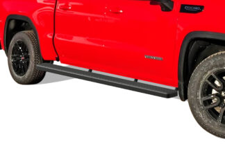 iStep Wheel To Wheel 5 Inch Running Boards | 2019-2020 Chevy Silverado 1500 Crew Cab/2019-2020 GMC Sierra 1500 Crew Cab/2020 Chevy Silverado 2500/3500 Crew Cab/2020 GMC Sierra 2500/3500 Crew Cab| Incl. Diesel models with DEF tanks|Excl. 2019 Silverado 1500 LD & 2019 Sierra 1500 Limited 5.5 ft Bed (Black) – Pair