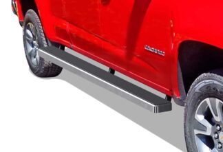 iStep Wheel To Wheel 5 Inch Running Boards | 2015-2020 Chevrolet Colorado Crew Cab 2015-2020 GMC Canyon Crew Cab|6' Bed (Hairline) - Pair