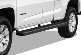 iStep Wheel To Wheel 5 Inch Running Boards | 2015-2020 Chevrolet Colorado Crew Cab  2015-2020 GMC Canyon Crew Cab|6′ Bed (Black) – Pair