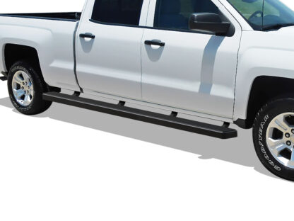 iStep W2W 5 Inch Black | 2007-2018 Chevy/GMC Silverado/Sierra 1500 Crew Cab 6.5 ft Bed (Incl. 2019 Silverado 1500 LD & 2019 Sierra 1500 Limited ) 2007-2019 Chevy/GMC Silverado/Sierra 2500 HD/3500 HD Crew Cab 6.5 ft Bed (Incl. Diesel Models With DEF Tanks) Not For 07 Classic Model|6.5 ft Bed (Pair)