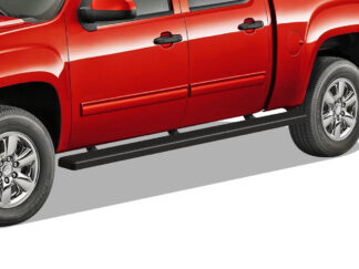 iStep Wheel To Wheel 5 Inch Running Boards | 2007-2018 Chevy/GMC Silverado/Sierra 1500 Crew Cab 5.5 ft Bed (Incl. 2019 Silverado 1500 LD & 2019 Sierra 1500 Limited ) 2007-2019 Chevy/GMC Silverado/Sierra 2500 HD/3500 HD Crew Cab 5.5 f tBed (Incl. Diesel Models With DEF Tanks) Not For 07 Classic Model (Black) - Pair