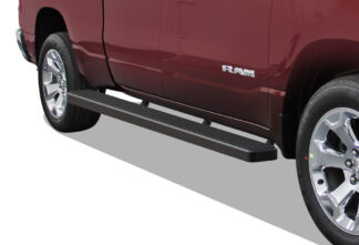 iStep Wheel To Wheel 6 Inch Running Boards | 2019-2020 Ram 1500 Quad Cab (Excl. 2019 Ram 1500 Clasic)(6.5ft Bed) (Black) - Pair