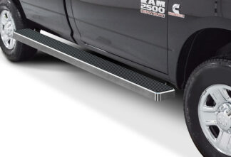 iStep Wheel To Wheel 6 Inch Running Boards | 2009-2018 Dodge RAM 1500 Regular Cab (Incl. 2019 RAM 1500 Classic) 2010-2020 Dodge RAM 2500/3500/4500/5500 Regular Cab 6.5 ft Bed (Hairline) – Pair