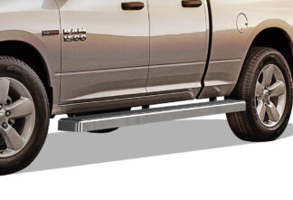 iStep Wheel To Wheel 6 Inch Running Boards | 2009-2018 Dodge Ram 1500 Quad Cab (Incl. 2019 Ram 1500 Classic) 6.5 ft Bed (Hairline) – Pair