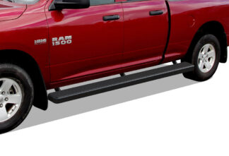 iStep Wheel To Wheel 6 Inch Running Boards | 2009-2018 Dodge Ram 1500 Quad Cab (Incl. 2019 Ram 1500 Classic) 6.5 ft Bed (Black) - Pair
