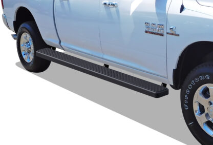 iStep Wheel To Wheel 6 Inch Running Boards | 2009-2018 Dodge Ram 1500 Crew Cab 6.5 ft Bed (Incl. 2019 Ram 1500 Classic) 2010-2020 Dodge Ram 2500/3500/4500/5500 Crew Cab 6.5 ft Bed (Black) - Pair