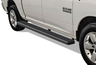iStep Wheel To Wheel 6 Inch Running Boards | 2009-2018 Dodge Ram 1500 Crew Cab 5.5 ft Bed (Incl. 2019 Ram 1500 Classic) 2010-2020 Dodge Ram 2500/3500/4500/5500 Crew Cab 5.5 ft Bed (Black) – Pair