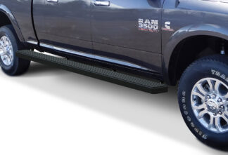 iStep Wheel To Wheel 6 Inch Running Boards | 2010-2019 Dodge Ram 2500/3500 Mega Cab 5.5 ft Bed (Black) - Pair