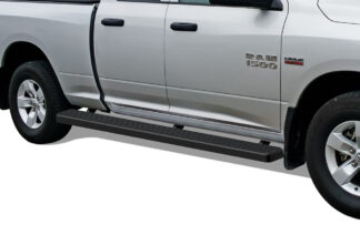 iStep Wheel To Wheel 5 Inch Running Boards | 2009-2018 Dodge Ram 1500 Quad Cab (Incl. 2019 Ram 1500 Classic) 6.5 ft Bed (Black) – Pair